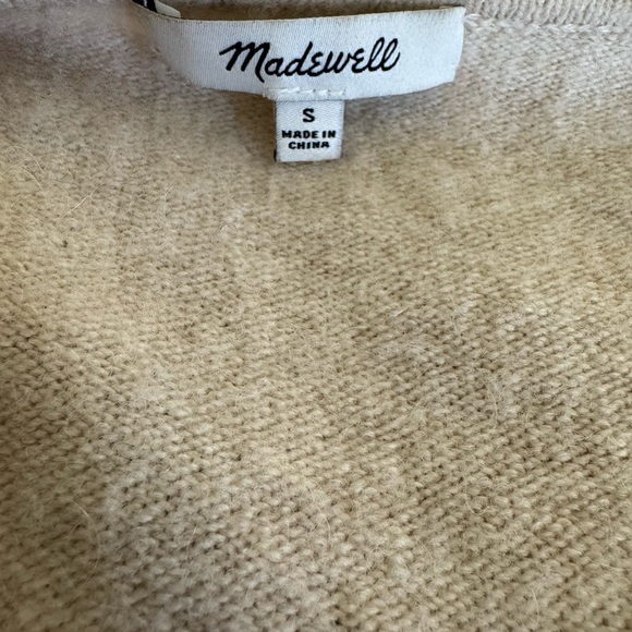 Madewell Wool And Alpaca Blend Color block Duster Cardigan - Picture 10 of 11